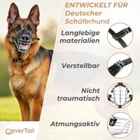 CleverTail Fém Szájkosár Német Juhász Husky Labrador Kutyáknak 7