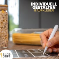 Borcan Pătrat cu Capac CLIDOR – Set de 6 bucăți – Capacitate 5,6 L – Închidere Etanșă, Sticlă Îngroșată – Recipient pentru Depozitarea Alimentelor în Bucătărie 6
