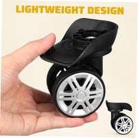 CLISPEED Bőrönd kerekek tartozék 2 pár alacsony zajú rugalmas guruló kerék csomagtartóhoz 11 x 9,8 x 6 cm fekete 7