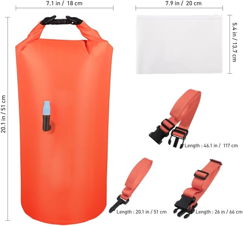 CLISPEED Úszó Bója Vízálló Táska Nyíltvízi Úszáshoz Triatlon Snorkelezéshez
