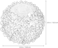 CLISPEED üveg lámpaernyő 6 inch alumínium dróttal G9 foglalat függőlámpa 3
