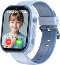 clleylise Gyerek Okosóra GPS-szel és Telefonnal, 4G Smartwatch Hangüzenet SOS IP68 Vízálló Játék Ébresztő Érintőképernyő Fiúknak Lányoknak 4 1