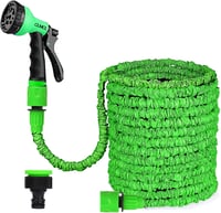 CLMCL 7,5m Expandable Kerti Locsolócső 8 Funkciós Spray Fej Zöld 1
