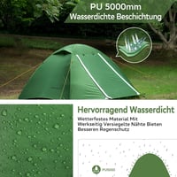 Clostnature 3 Évszakos Sátor 2-4 Személyes Vízálló Könnyű Trekking Sátor 2