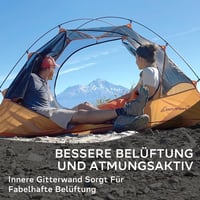 Clostnature 3 Évszakos Sátor 2-4 Személyes Vízálló Könnyű Trekking Sátor 5