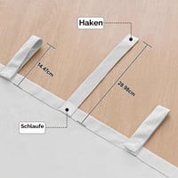 Clothink Kültéri Függöny 2 db Vízálló UV Védő Erkély Terasz Pergola Árnyékoló Szürke Fehér 255x215 cm 4