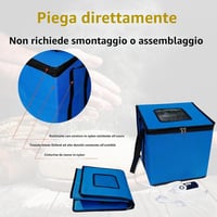 Cutie pliabilă pentru dospit aluat Cloud Fire cu capac, vas de fermentare multifuncțional pentru pâine, pizza, iaurt, vin de orez, albastru, mare 8