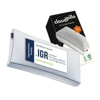 Cloudpillo Recharge jastuk od memorijske pjene 40x80 cm - Ergonomski i podesiv po visini - Luksuzna hotelska kvaliteta - Oeko-Tex certificiran 1
