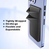 CloudValley MagSafe mágneses pénztárca iPhone 14 13 12 Pro Max kártyatartó fekete 3