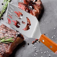 CLTPY 5 az 1-ben rozsdamentes grillezés szett fa nyéllel 5