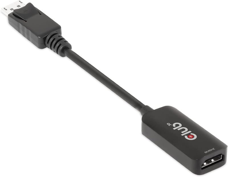 Club 3D DisplayPort 1.4 HDMI aktív adapter 4K 120 Hz 8K 60 Hz HDR M/B monitorhoz videóátalakító