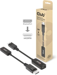 Club 3D DisplayPort 1.4 HDMI aktív adapter 4K 120 Hz 8K 60 Hz HDR M/B monitorhoz videóátalakító 2