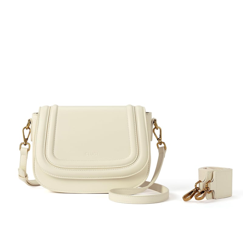 Crossbody kabelka CLUCI z PU kože s vymeniteľnými popruhmi