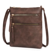 CLUCI Dámska kabelka na mobil cez rameno čierna - Malá crossbody kabelka s držiakom na karty, kožené puzdro na mobil s peňaženkou 1