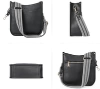 CLUCI Női Válltáska PU Bőr Közepes Crossbody Táska Pénztárcával, 2 Részes Szett Cserélhető Pántokkal, Kávé Színű 6