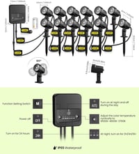 CLV 35m LED kertvilágítás távirányítóval, 2700-6500K dimmelhető, IP66 vízálló 9