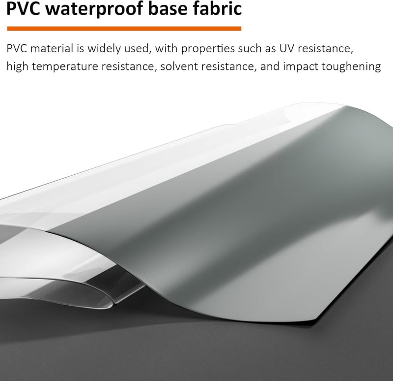 CLXRZM Átlátszó PVC Függöny 250x350cm Vízálló Szélálló Teraszhoz Kerthez