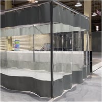 CLXRZM Átlátszó PVC Függöny 250x350cm Vízálló Szélálló Teraszhoz Kerthez 1