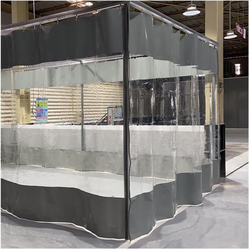 CLXRZM Átlátszó PVC Függöny 250x350cm Vízálló Szélálló Teraszhoz Kerthez