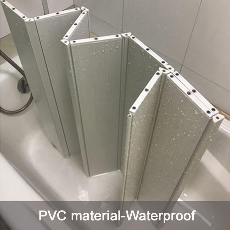 CLXRZM Kádtakaró Vízálló Hőszigetelő Kádpolc - Összecsukható Fehér PVC Fürdőkád Híd Tárolóállvánnyal, 70x170x0,7 cm