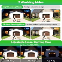 CLY 60 W mozgásérzékelős kültéri LED reflektor 5200 lm 6500 K hideg fehér IP66 vízálló állítható fejjel garázs kert udvar sportpálya 4