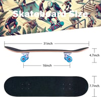 CLYCTIP 31" Cruiser Skateboard 8 rétegű juharfa ABEC-11 csapágy kezdőknek 6