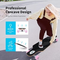 CLYCTIP Longboard Skateboard 8 rétegű juhar kezdőknek felnőtteknek cruiser 6