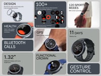 Pametni sat CMF by Nothing Watch Pro 2 s 1,32-inčnim AMOLED zaslonom, baterijom od 11 dana, Bluetooth pozivima i GPS-om - Pepeljastosiva 3