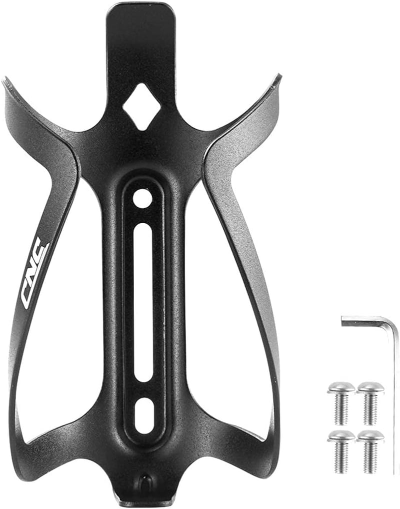 CNC 2x Fekete Alumínium Kerékpár Kulacstartó MTB Biciklire
