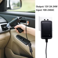 Sieťový adaptér Cncedi 240V AC – 12V DC, menič napätia, britská zástrčka, zásuvka autozapaľovača pre domáce použitie, max. výkon 24W 2