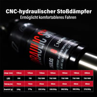 CNCLOL Kerékpár Hátsó Lengéscsillapító 120-200mm MTB E-Bike Hidraulikus 200x 750lbs 3