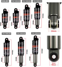 CNCLOL Kerékpár Hátsó Lengéscsillapító 120-200mm MTB E-Bike Hidraulikus 200x 750lbs 4