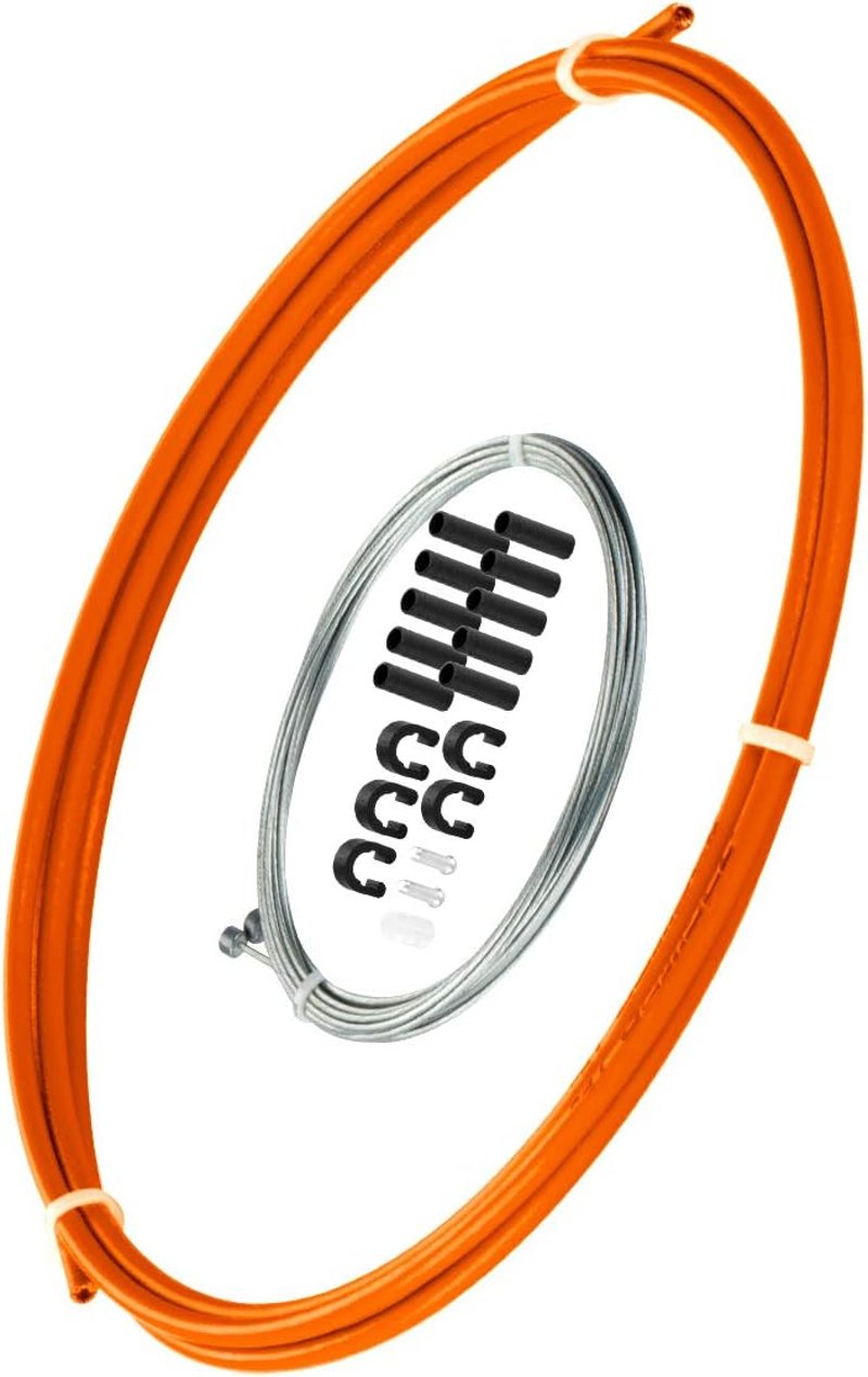 Set cabluri schimbător CNCLOL din oțel inoxidabil pentru biciclete MTB și de șosea - Set cabluri de culoare verde pentru biciclete