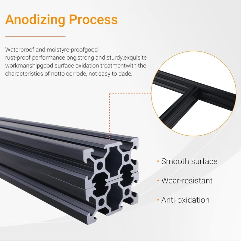 CNCYEAH 2040 Alumínium Profil 1000mm V-típus Lineáris Sín 3D Nyomtatóhoz CNC-hez