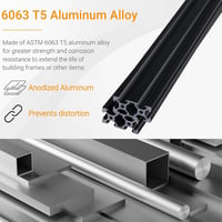 CNCYEAH 2040 Alumínium Profil 1000mm V-típus Lineáris Sín 3D Nyomtatóhoz CNC-hez 2