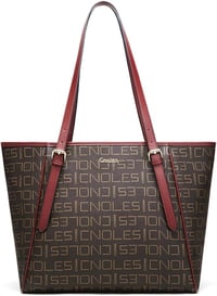 Cnolés Női Bőr Kézitáska Válltáska - Barna Hobo Stílusú Táska Felső Fogantyúval, Elegáns Tote Bag Hölgyeknek 1