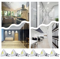 CNSGO GU10 3,5W LED žarulja, pakiranje od 6 komada, hladno bijela 6000K 385 lumena, 230V štedna reflektorska spot svjetiljka, nije dimabilna, 360° 7