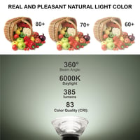CNSGO GU10 3,5W LED žarulja, pakiranje od 6 komada, hladno bijela 6000K 385 lumena, 230V štedna reflektorska spot svjetiljka, nije dimabilna, 360° 3