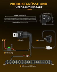 CO LIGHT 32" LED Fényhíd 25000LM Dupla Sor 6D Lencse 12V/24V IP68 Vegyes Fénynyaláb Traktorhoz, 4x4 Terepjáróhoz, Teherautóhoz, Lakóautóhoz 8