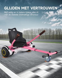 CO-Z Hoverboard Go Kart Rózsaszín Állítható Ülés 6.5" 8" 10" Hoverboardhoz 4