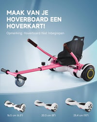 CO-Z Hoverboard Go Kart Rózsaszín Állítható Ülés 6.5" 8" 10" Hoverboardhoz 2