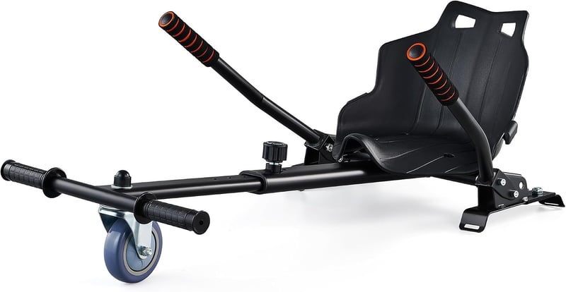 CO-Z Hoverboard Hoverkart Go-Kart ülés szék 6,5 8,5 10 colos önkiegyensúlyozó rollerhez, fekete