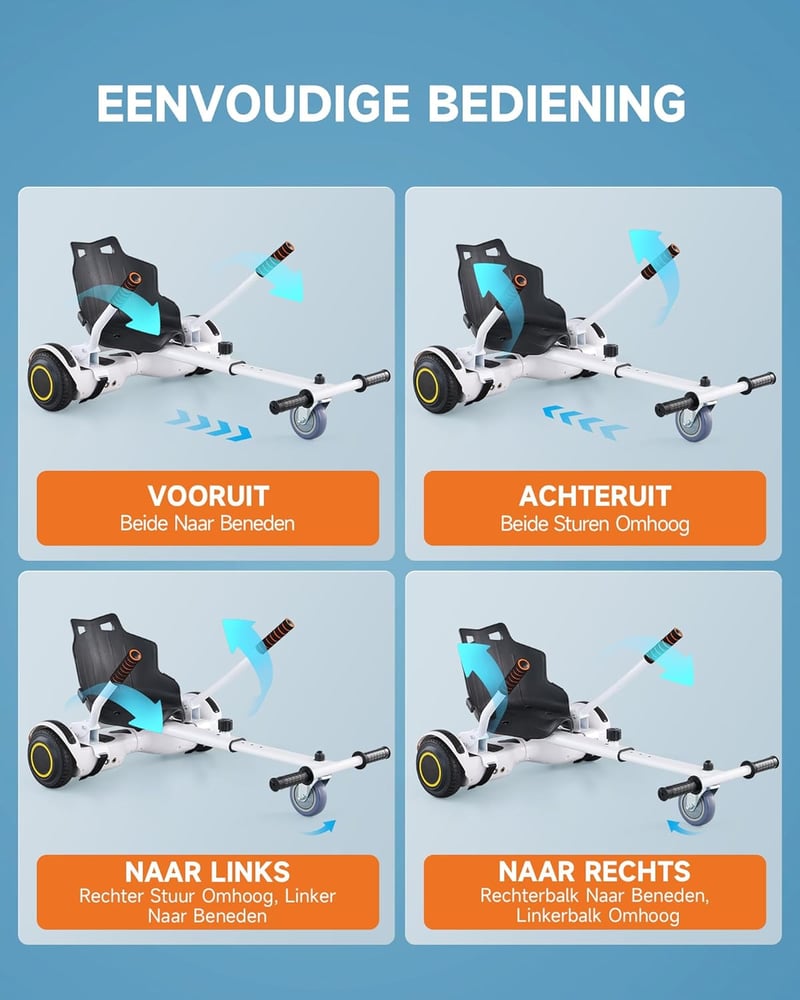CO-Z Hoverboard Ülés Go-Kart Seat 6.5 8.5 10 Colos Önegyensúlyozó Roller