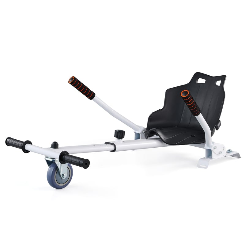 CO-Z Hoverkart sedadlo na hoverboard pre 6,5/8/10-palcové modely – biele
