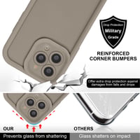 Obal na iPhone 16 Pro Coalbooliy 6,3-palcový, khaki silikónové puzdro na telefón s remienkom na krk a ochranou fotoaparátu, nárazuvzdorné, pre dievčatá a ženy 4