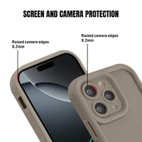 Obal na iPhone 16 Pro Coalbooliy 6,3-palcový, khaki silikónové puzdro na telefón s remienkom na krk a ochranou fotoaparátu, nárazuvzdorné, pre dievčatá a ženy 5