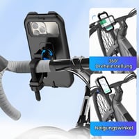 Vodeodolný držiak na telefón na bicykel a motorku Coalwop – otočný o 360°, univerzálny, pre telefóny s uhlopriečkou 4 – 7 palcov 3