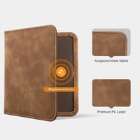 Portofel auto pentru documente CoBak Barna, buzunar pentru talon și asigurare cu închidere magnetică, organizator pentru torpedou pentru documente importante, design modern 3