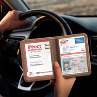 Portofel auto pentru documente CoBak Barna, buzunar pentru talon și asigurare cu închidere magnetică, organizator pentru torpedou pentru documente importante, design modern 5