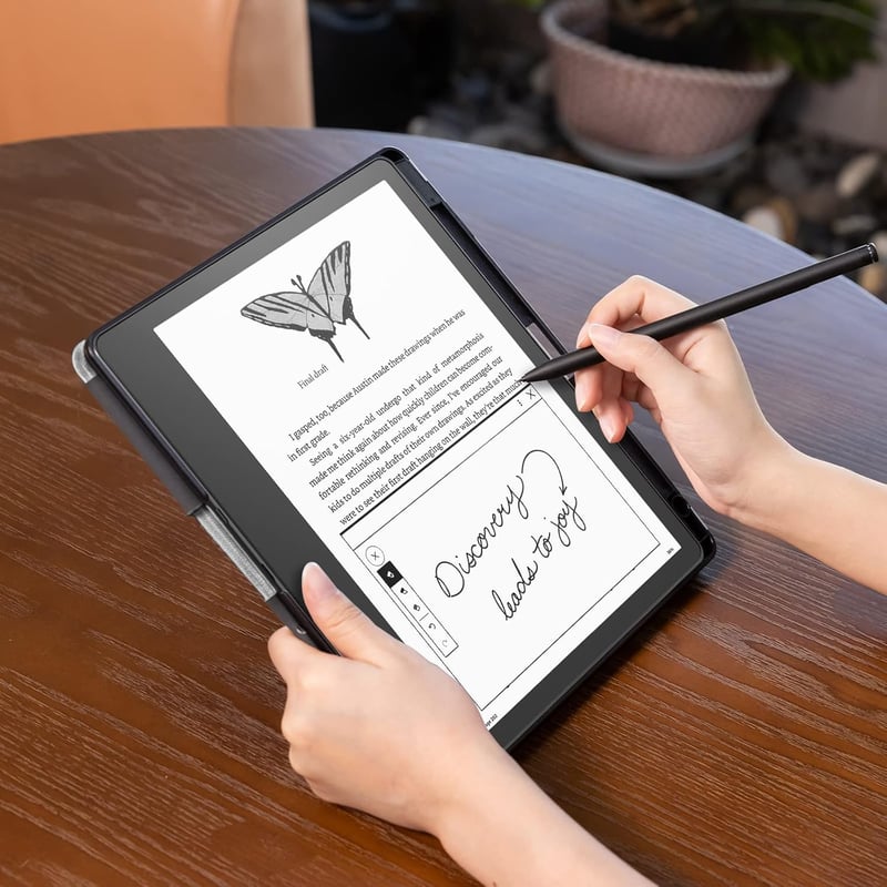 CoBak Kindle Scribe 10.2" Tok Szürke - Beépített Tolltartó és Auto Sleep/Wake Funkcióval